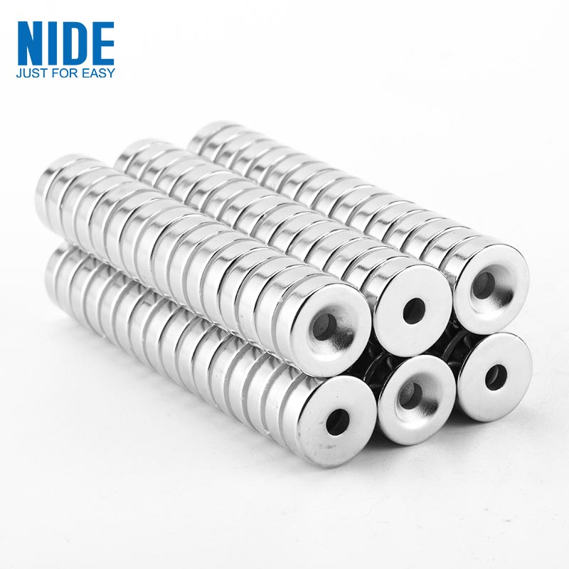 Wareegga Neodymium Sintered NdFeB Magnet oo leh dalool